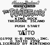 Flintstones title screen for GameBoy